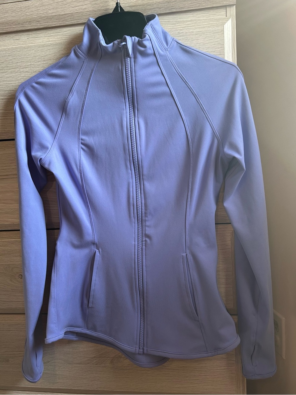Light purple blue Full-Zip Athletic Jacket